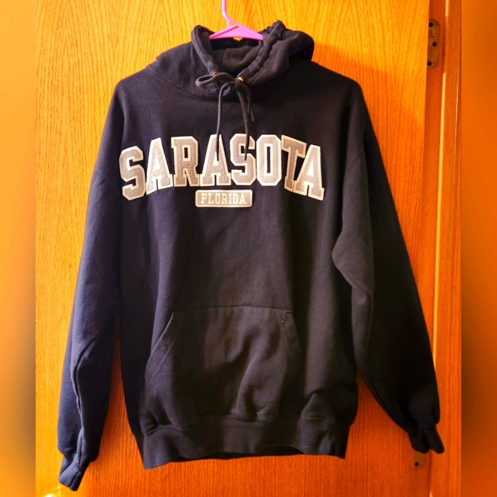 SARASOTA FLORIDA Hoodie w/Kangaroo Pocket sz Large